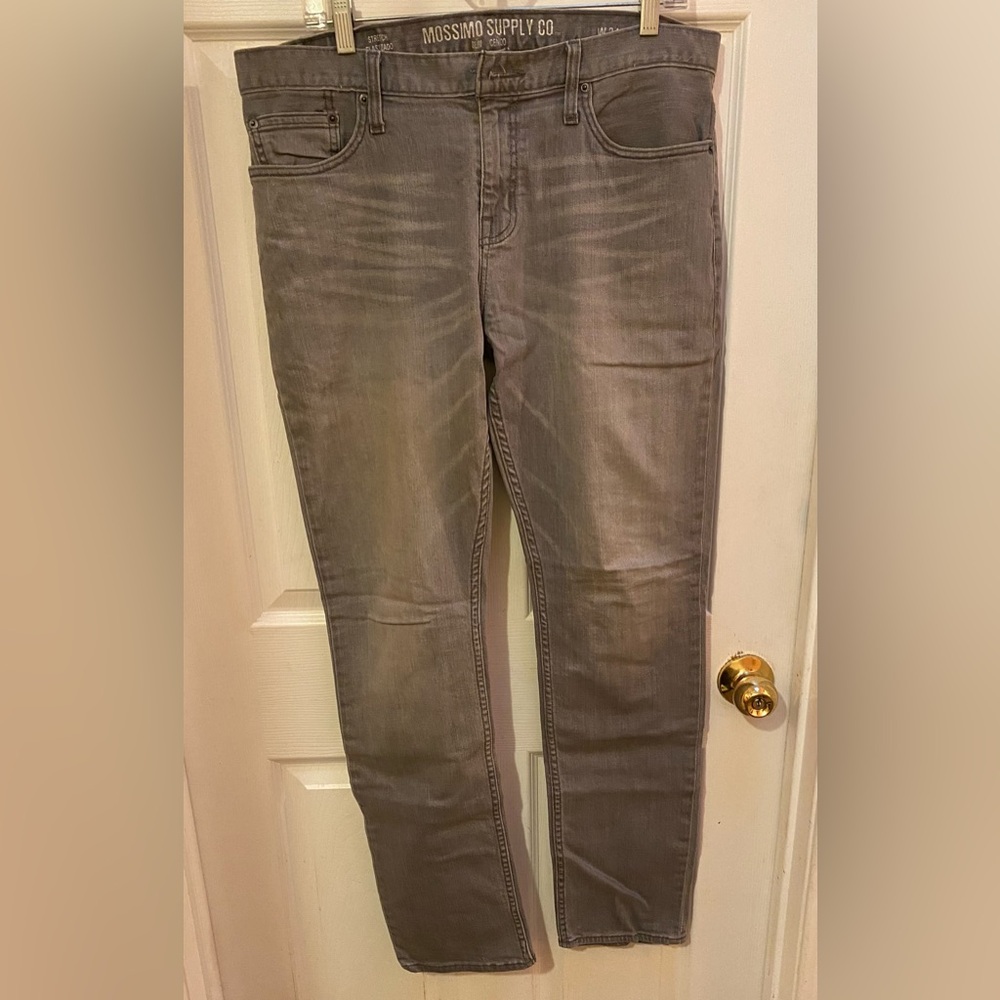 Mossimo Supply Co. Vintage Tan and Gray Jeans